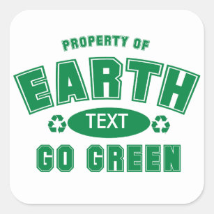 Property Of (Customisable) Earth Day Stickers