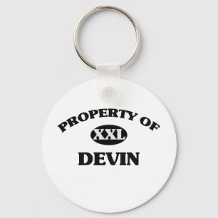 Property of DEVIN Key Ring