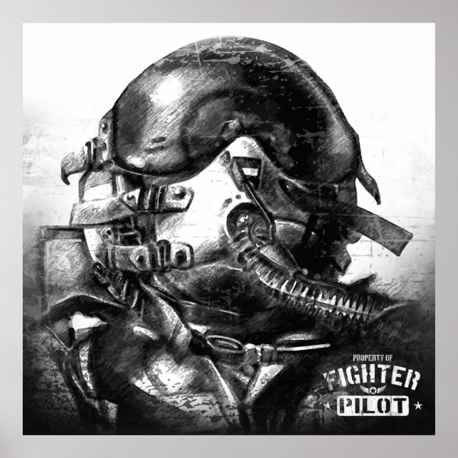 Property Of Fighter Pilot Poster (Front)