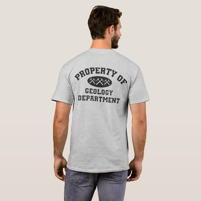 Property Of Geology Department Shirt (Back Full)