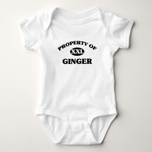 Property of GINGER Baby Bodysuit (Front)