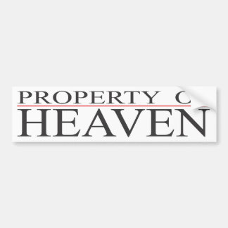 Property of Heaven Bumper Sticker