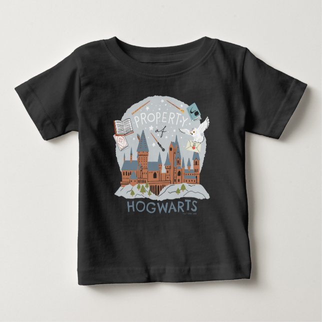 Property of Hogwarts Cartoon Graphic Baby T-Shirt (Front)
