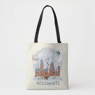 Property of Hogwarts Cartoon Graphic Tote Bag