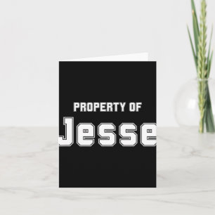 Property Of Jesse Funny Bachelorette Gifts For Bri Card