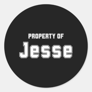 Property Of Jesse Funny Bachelorette Gifts For Bri Classic Round Sticker