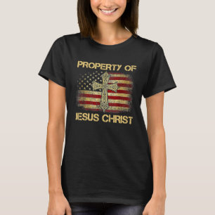 Property Of Jesus Christ Christian Lion Judah US F T-Shirt