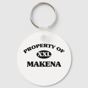Property of MAKENA Key Ring
