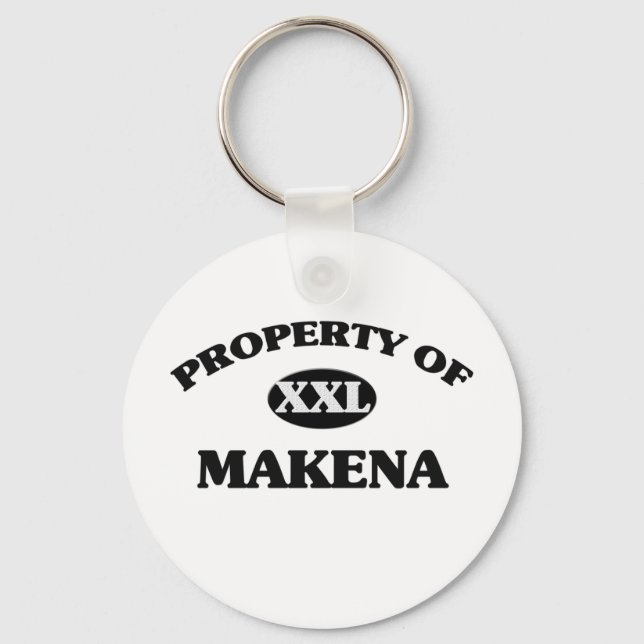 Property of MAKENA Key Ring (Front)