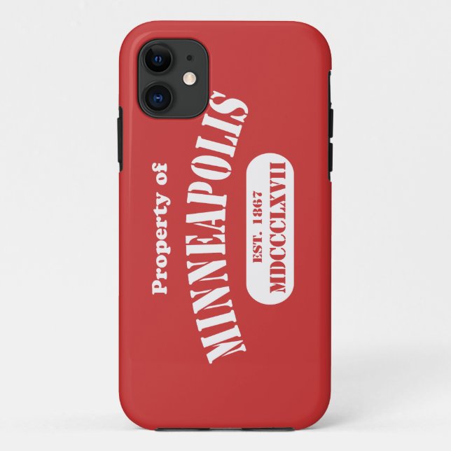 Property of Minneapolis Case-Mate iPhone Case (Back)