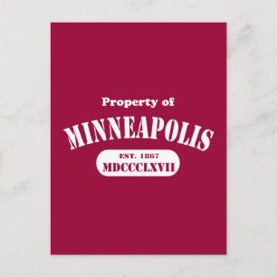 Property of Minneapolis Postcard