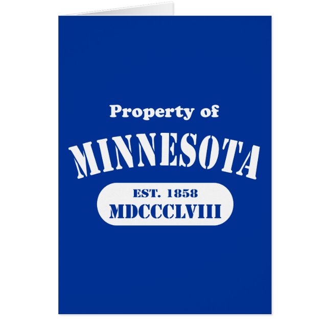 Property of Minnesota - any colour! (Front)