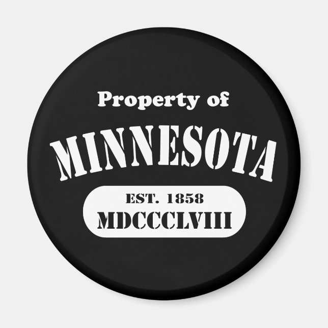 Property of Minnesota - any colour! Magnet (Front)