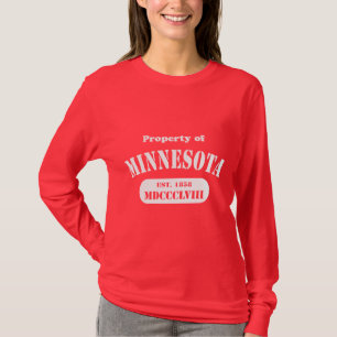 Property of Minnesota - white text T-Shirt