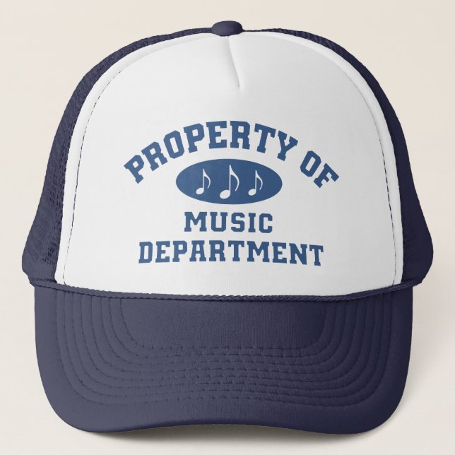 Property Of Music Department Trucker Hat (Front)