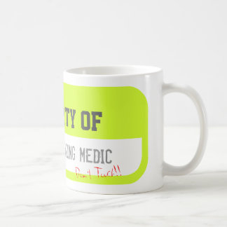 PROPERTY OF ONE HARDWORKING MEDIC Yellow Mug