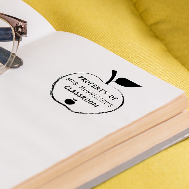 Property Of | Personalised | Apple Self-inking Stamp (Property Of | Personalized | Apple Self-inking Stamp)