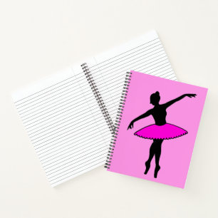 Property of Personalised Pink Ballet Dancer Tutu Notebook