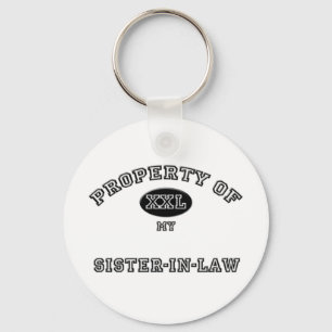 Property of Sister-in-Law Key Ring