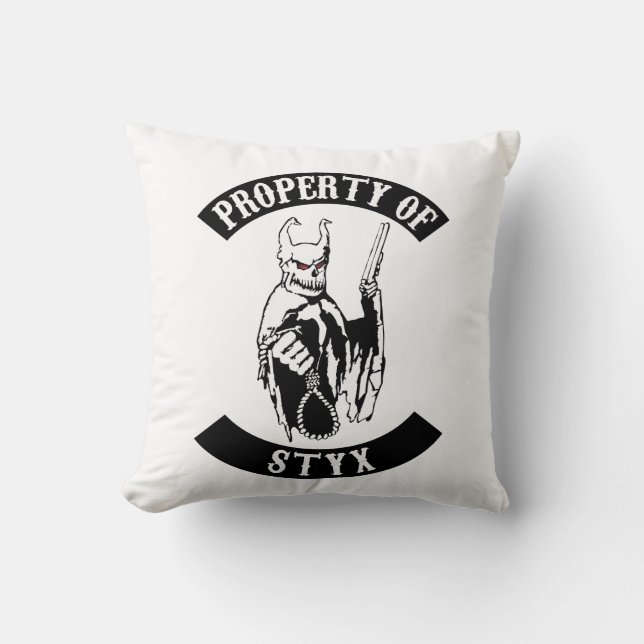 Property of Styx pillow (Front)