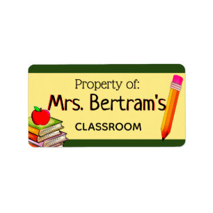 Property of Teacher Classroom Label Sticker School