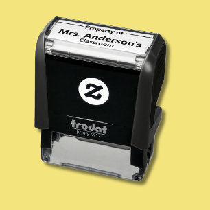 Property of Teacher's Name Classroom Self-inking Stamp