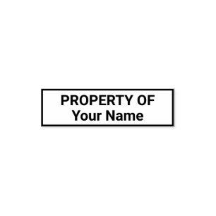 Property of template self-inking stamp