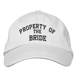 Property of the Bride Embroidered Hat