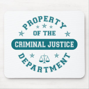 Property of the Criminal Justice Department Mouse Pad