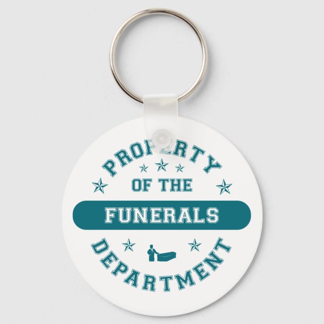 Property of the Funerals Department Key Ring (Front)
