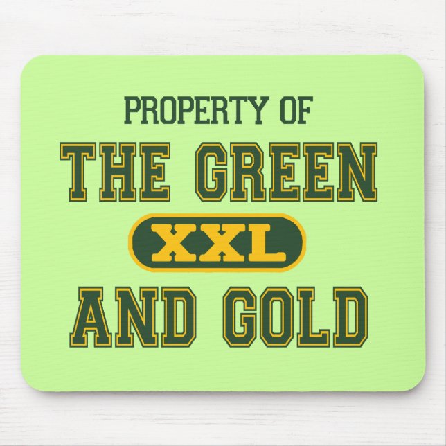 Property of The Green and Gold1 Mouse Pad (Front)