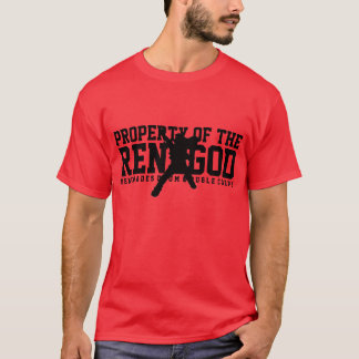 'PROPERTY OF THE RENEGOD' Red T-Shirt