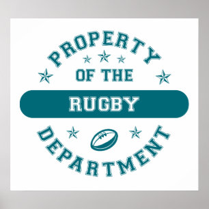Property of the Rugby Department Poster
