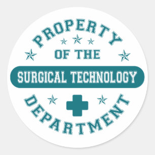 Property of the Surgical Technology Department Classic Round Sticker