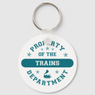 Property of the Trains Department Key Ring