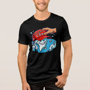 Property of USA - Satirical Political Cartoon Tri-Blend Shirt