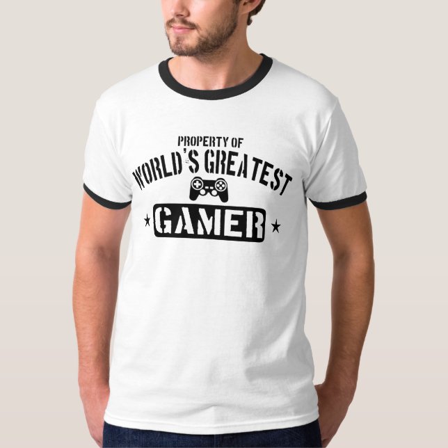 Property Of World's Greatest Gamer T-Shirt (Front)
