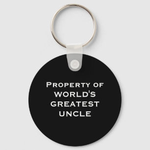 Property of WORLD'S GREATEST UNCLE Key Ring