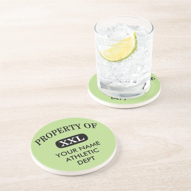 Property of XXL Your Name Coaster (Side)