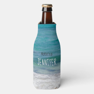 Property of Your Name Caribbean Sea Personalised Bottle Cooler