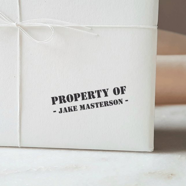 Property Of Your Name | Personalised Rubber Stamp (Creator Uploaded)