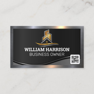 Property Real Estate Logo   QR Code Business Card