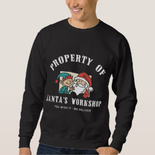Property Santa's Workshop Dark Sweatshirt