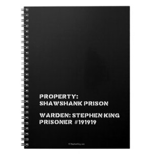 Property: Shawshank Prison Notebook