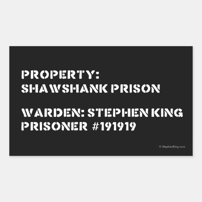 Property: Shawshank Prison Rectangular Sticker (Front)