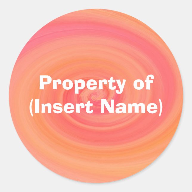 Property Sticker - Customised (Front)