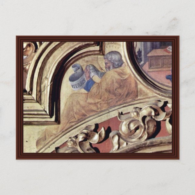 Prophet Baruch By Gentile Da Fabriano Postcard (Front)