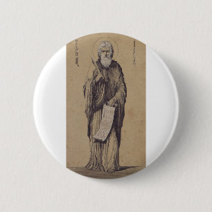 Prophet Elijah Father of Carmelites 6 Cm Round Badge