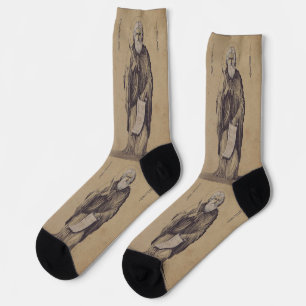 Prophet Elijah Father of Carmelites Socks