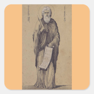Prophet Elijah Father of Carmelites Square Sticker